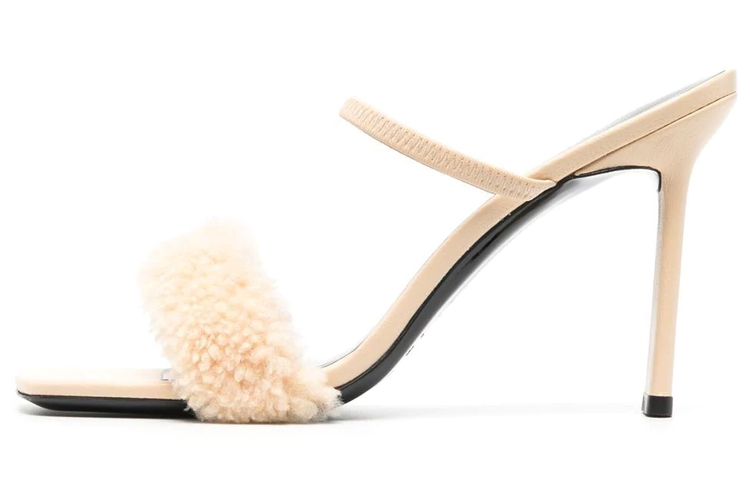 (Women) By Far Ada Sandals 'Beige Shearling' 22PFADSBLSHESBL