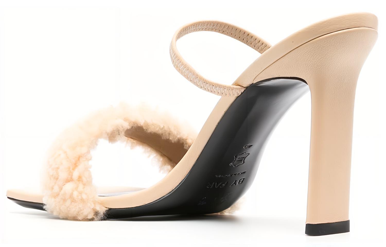 Lookbook (Women) By Far Ada Sandals 'Beige Shearling' 22PFADSBLSHESBL