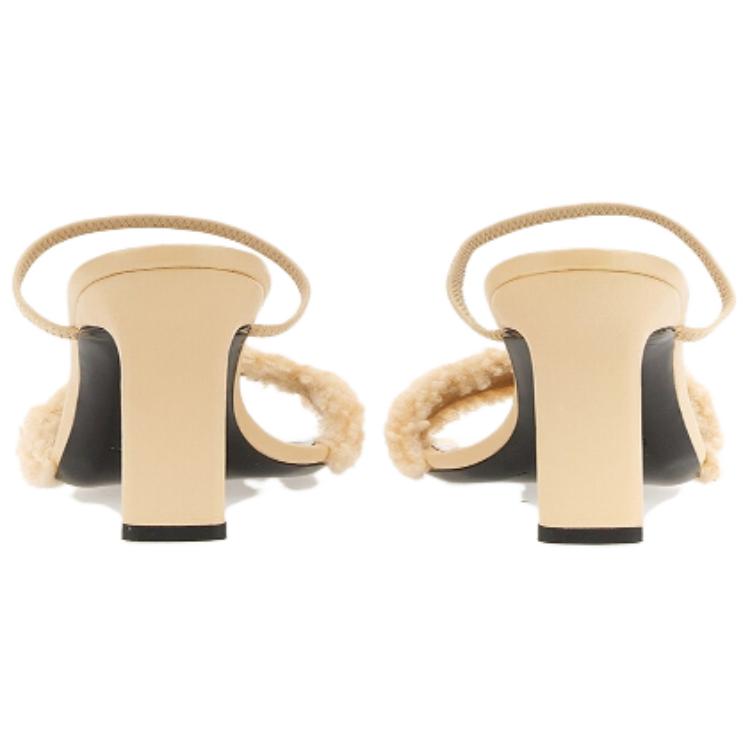 Purchase (Women) By Far Ada Sandals 'Beige Shearling' 22PFADSBLSHESBL