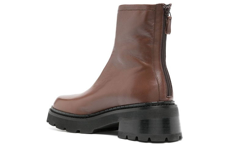 (W) By Far Ankle Boot 'Brown Leather Zip Fashion' 圖 4