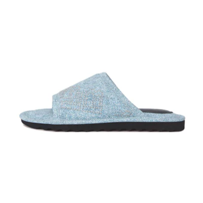 (W) By Far Ari 'Blue Slip-on Mules'
