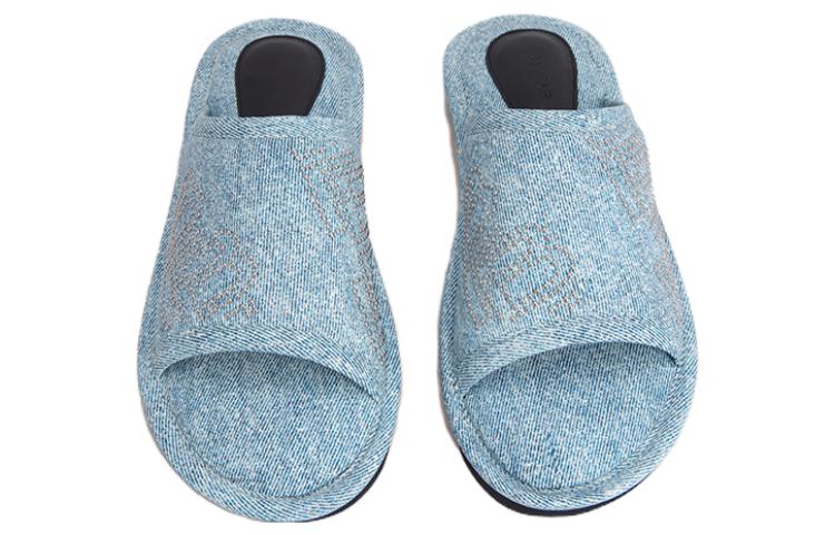(W) By Far Ari 'Blue Slip-on Mules' 圖 3