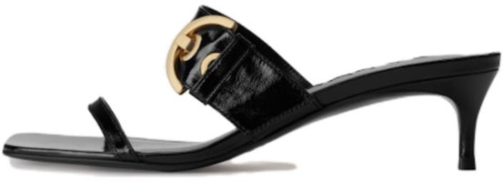 (Women) By Far Bettina 'Black Square-Toe Open-Toe Slide' 23CABTNBLGLS (Women) By Far Bettina 'Black Square-Toe Open-Toe Slide' 23CABTNBLGLS