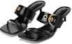 Lookbook (Women) By Far Bettina 'Black Square-Toe Open-Toe Slide' 23CABTNBLGLS