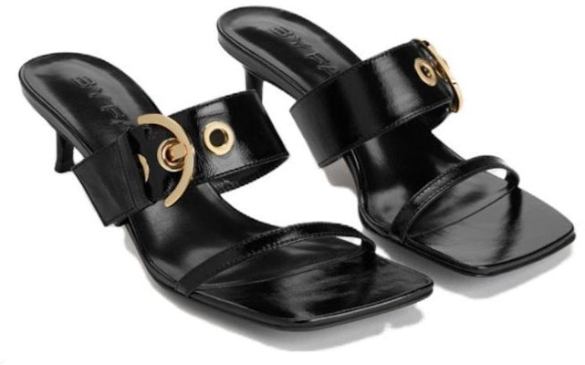 (Women) By Far Bettina 'Black Square-Toe Open-Toe Slide' 23CABTNBLGLS Shop (Women) By Far Bettina 'Black Square-Toe Open-Toe Slide' 23CABTNBLGLS