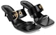 (Women) By Far Bettina 'Black Square-Toe Open-Toe Slide' 23CABTNBLGLS