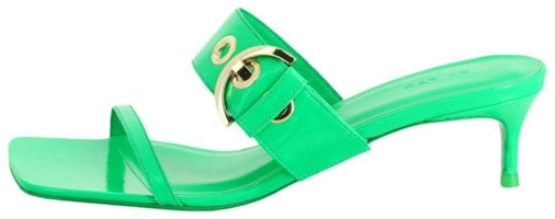 (Women) By Far Bettina 'Green Square-Toe Slip-On Slides' 22SSBTNBLCCE-157661 (Women) By Far Bettina 'Green Square-Toe Slip-On Slides' 22SSBTNBLCCE-157661