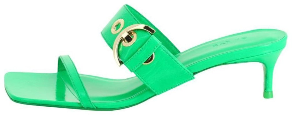 (Women) By Far Bettina 'Green Square-Toe Slip-On Slides' 22SSBTNBLCCE-157661 Buy (Women) By Far Bettina 'Green Square-Toe Slip-On Slides' 22SSBTNBLCCE-157661