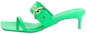 (W) By Far Bettina 'Sandal Jepit Slip-On Hujung Petak Hijau' 22SSBTNBLCCE-157661