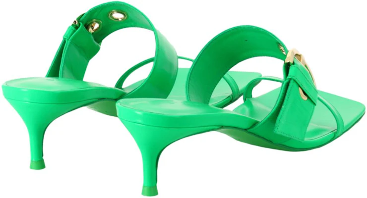(Women) By Far Bettina 'Green Square-Toe Slip-On Slides' 22SSBTNBLCCE-157661 Purchase (Women) By Far Bettina 'Green Square-Toe Slip-On Slides' 22SSBTNBLCCE-157661