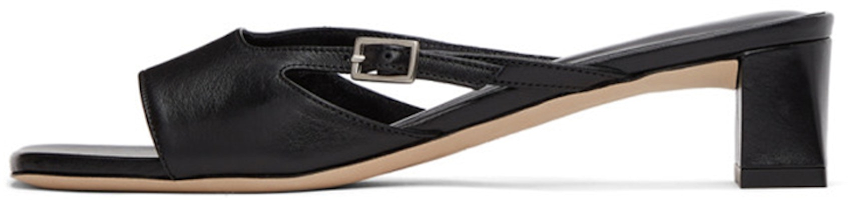 (Women) By Far Block Heel Open Toe Sandals 'Simple Casual Black' 21SSPATMBLCRE Buy (Women) By Far Block Heel Open Toe Sandals 'Simple Casual Black' 21SSPATMBLCRE