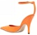 (W) By Far Stiletto Perincian Gesper 'Kulit Jingga' 23CRELZHORNAPOR
