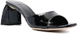 (W) Sandal Kulit Anak Lembu By Far 'Black Open-Toe Slide' 22FWROMYMBLPBL