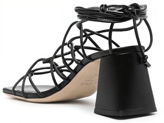 (Women) By Far Calfskin Mid-Heel Sandals 'Black Ribbon' 23SSALESBLNAPBL Lookbook (Women) By Far Calfskin Mid-Heel Sandals 'Black Ribbon' 23SSALESBLNAPBL