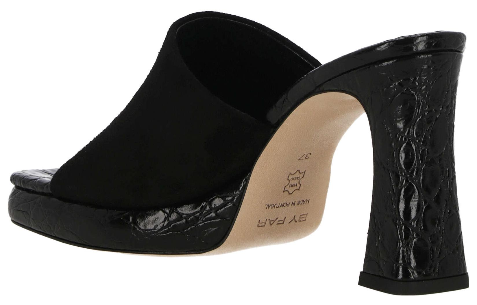 (W) By Far Calfskin Slide 'Black Fashion Sandal' 圖 5