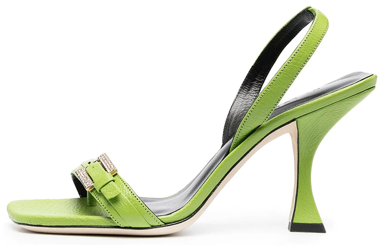 (W) By Far Carlotta 'Simple Casual - Green'