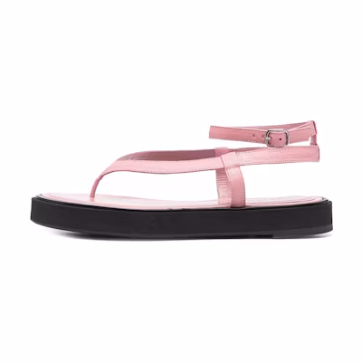(W) By Far Cece Platform Sandals 'Pink Fashion'