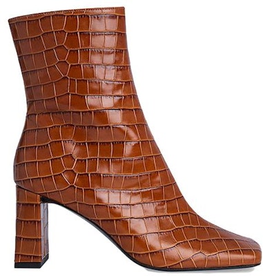 (Women) By Far Celine Ankle Boot 'Brown Croc Embossed' 20FWCELBTND Order (Women) By Far Celine Ankle Boot 'Brown Croc Embossed' 20FWCELBTND