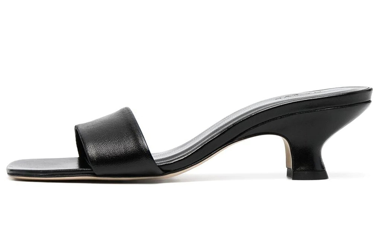 (Women) By Far Ceni Sandal 'Simple Casual Peep-Toe High Heel Black' 21SSFRMBLCRE