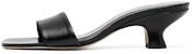 (W) By Far Ceni Sandal 'Kasut Tumit Tinggi Peep-Toe Hitam Sederhana Kasual' 21SSFRMBLCRE