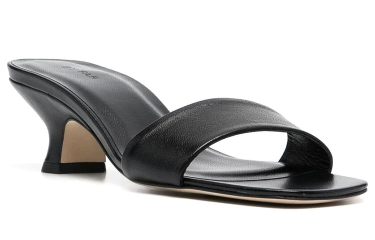 Order By Far Ceni 涼鞋 簡約休閒露趾高跟涼鞋 女款 黑色