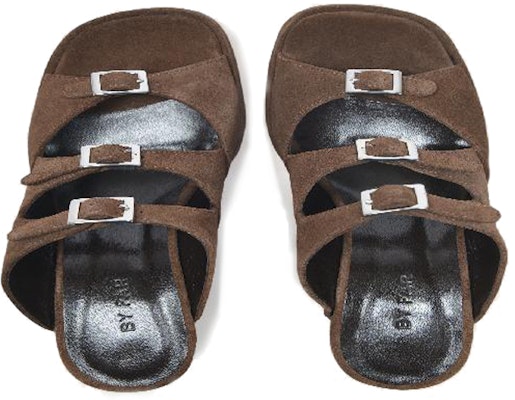 (Women) By Far Chaka 'Brown Buckle Fashion Mule Heels' 21PFCHKWWOU Lookbook (Women) By Far Chaka 'Brown Buckle Fashion Mule Heels' 21PFCHKWWOU