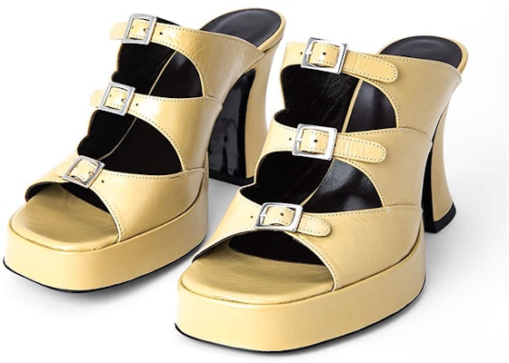 (Women) By Far Chaka 'Elegant Buckle Mule High Heels - Yellow' 21PFCHKWYWCRE Lookbook (Women) By Far Chaka 'Elegant Buckle Mule High Heels - Yellow' 21PFCHKWYWCRE