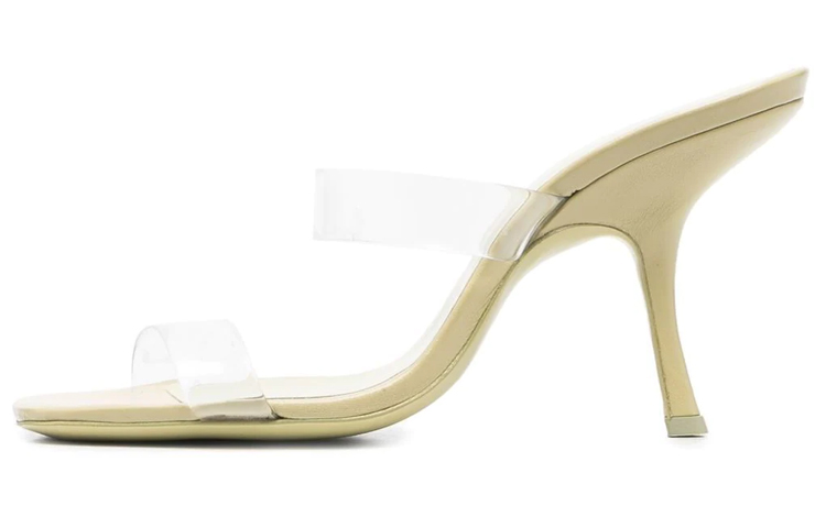 (Women) By Far Clara Slip-On Sandals 'Light Yellow' 22SSCLAOLVGLSOLV