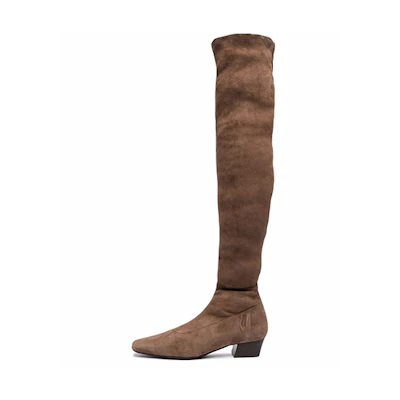 (W) By Far Colette Boots 'Brown Over-the-Knee'