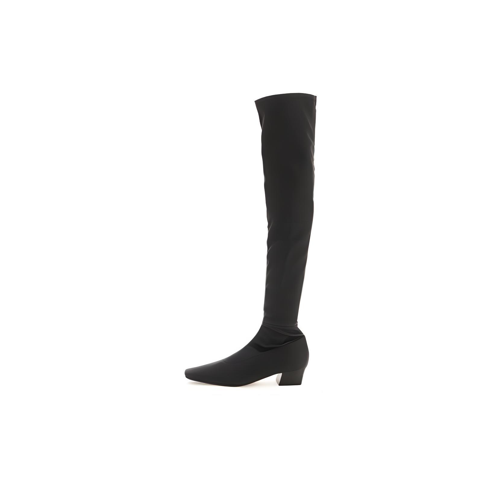 (Women) By Far Colette High 'Black Elastic' 212766NSV000001
