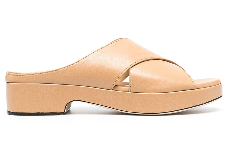 (W) By Far Cross-front Platform Sandals 'Apricot' 圖 2