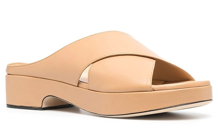 (W) By Far Cross-front Platform Sandals 'Apricot' 圖 3