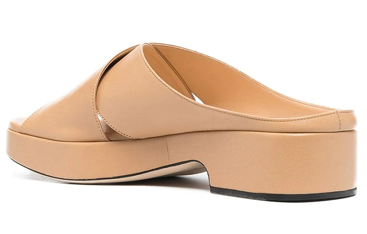 (W) By Far Cross-front Platform Sandals 'Apricot' 圖 5