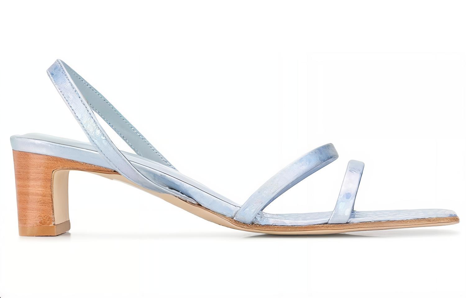 (W) By Far Crystal Leather Mules 'Blue' 圖 2