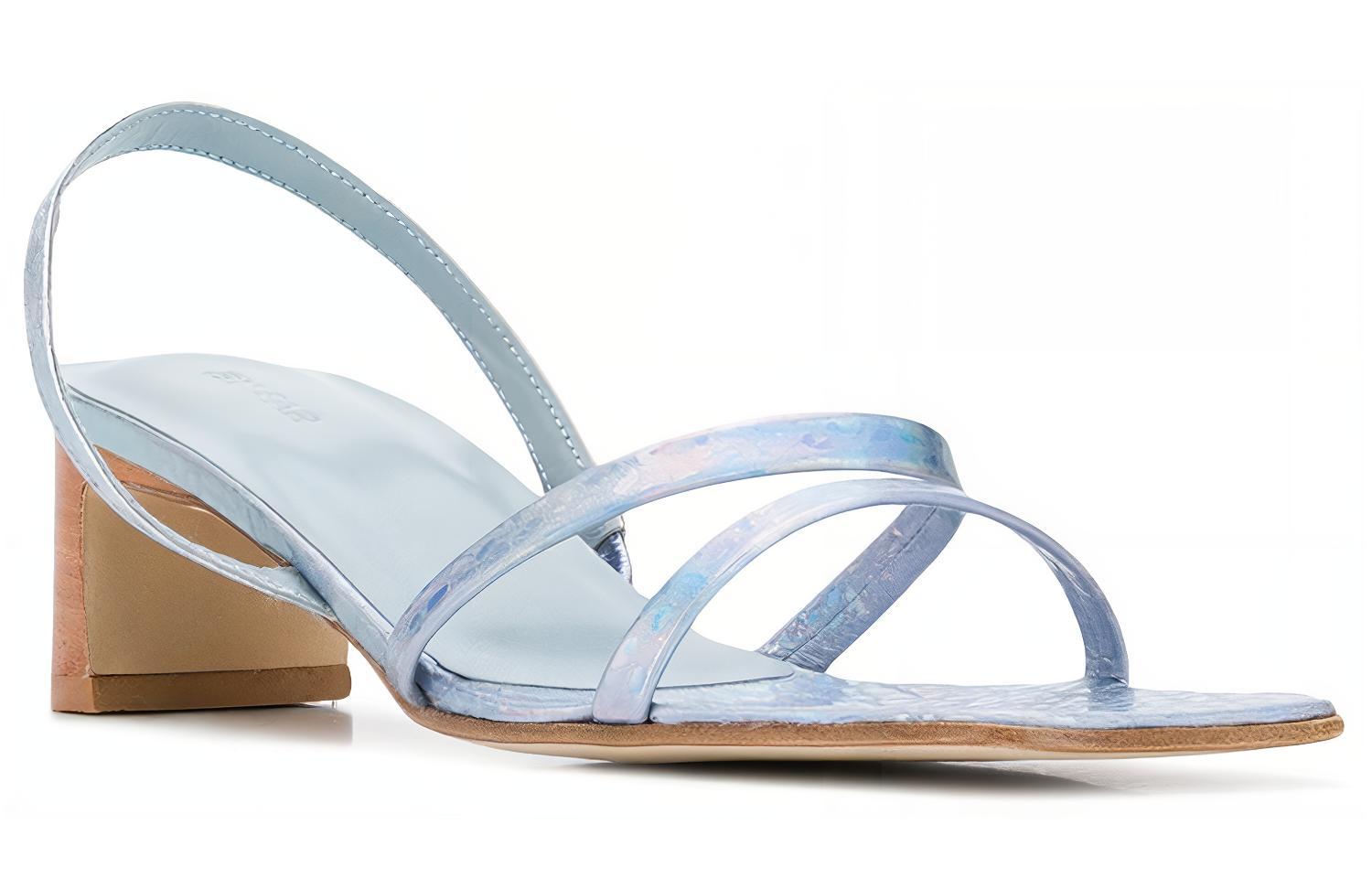 (W) By Far Crystal Leather Mules 'Blue' 圖 3