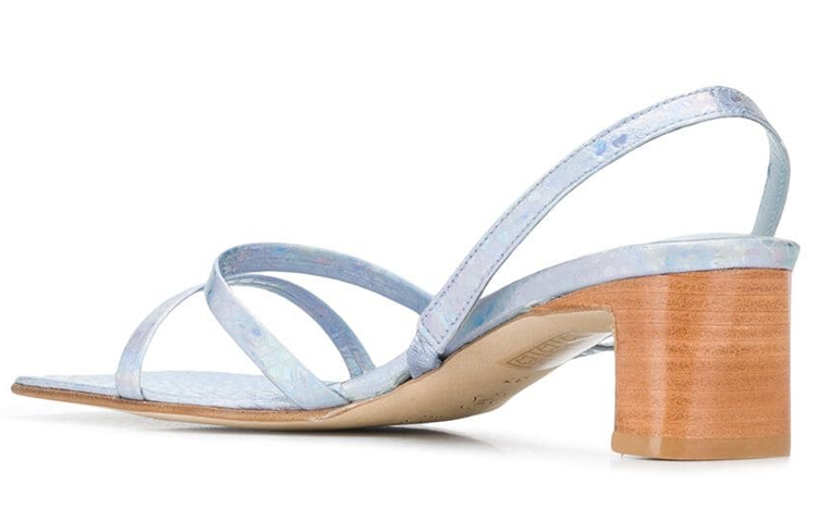 (W) By Far Crystal Leather Mules 'Blue' 圖 4