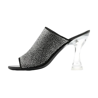(W) By Far Crystal Mule 'Black'