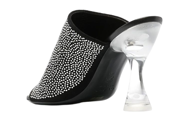 (W) By Far Crystal Mule 'Black' 圖 4