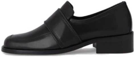 (Women) By Far Cyril 'Black Square Toe Comfort High Heel Loafer' 23PFCYRLBLNAP (Women) By Far Cyril 'Black Square Toe Comfort High Heel Loafer' 23PFCYRLBLNAP
