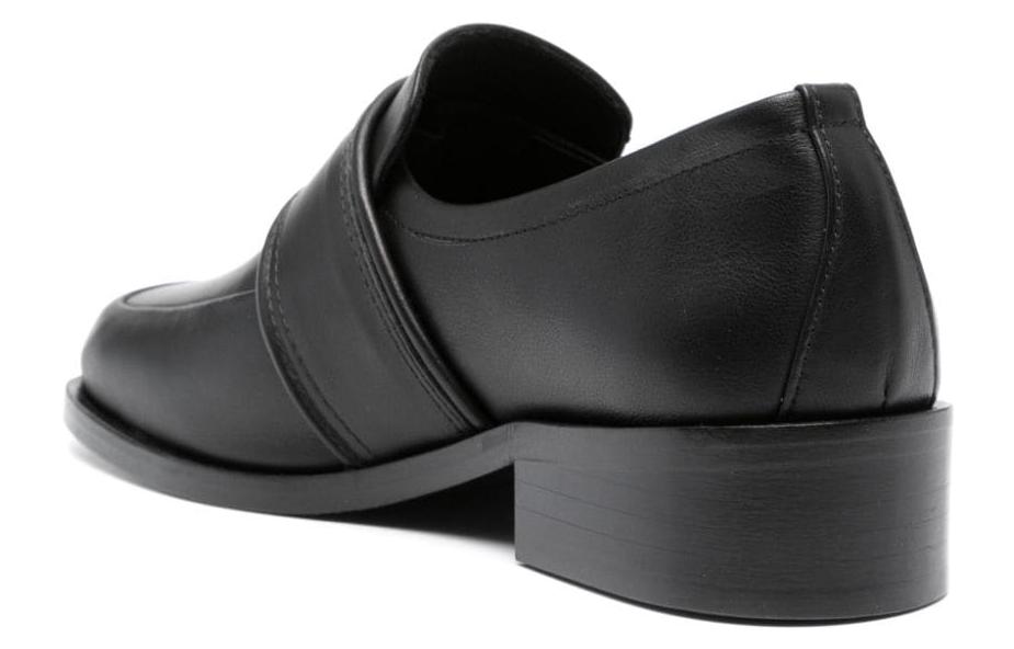 (W) By Far Cyril 'Black Square Toe CMFT High Heel Loafer' 圖 4