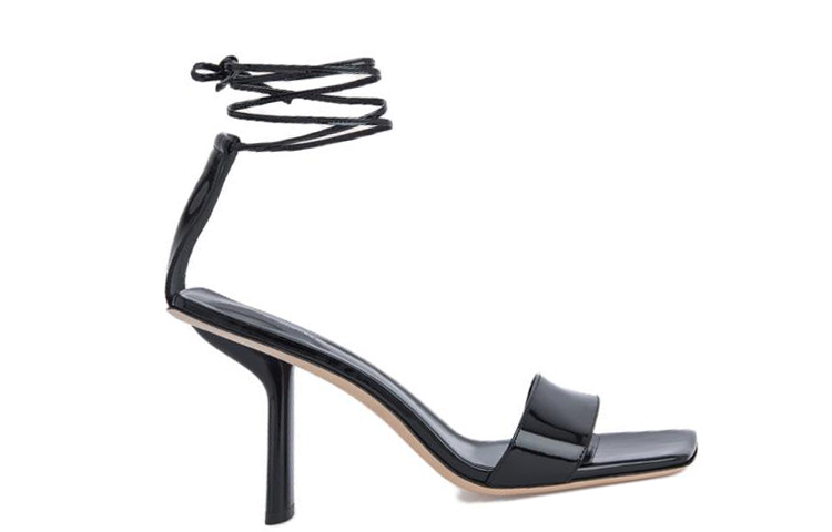 Purchase (W) Sandalias By Far Devon 'Negro Punta Cuadrada con Hebilla'. 23SSDEVSBLP
