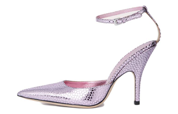 (Women) By Far Eliza 'Pink Pointed Buckle Stiletto' 22CRJNBLGRL-152685