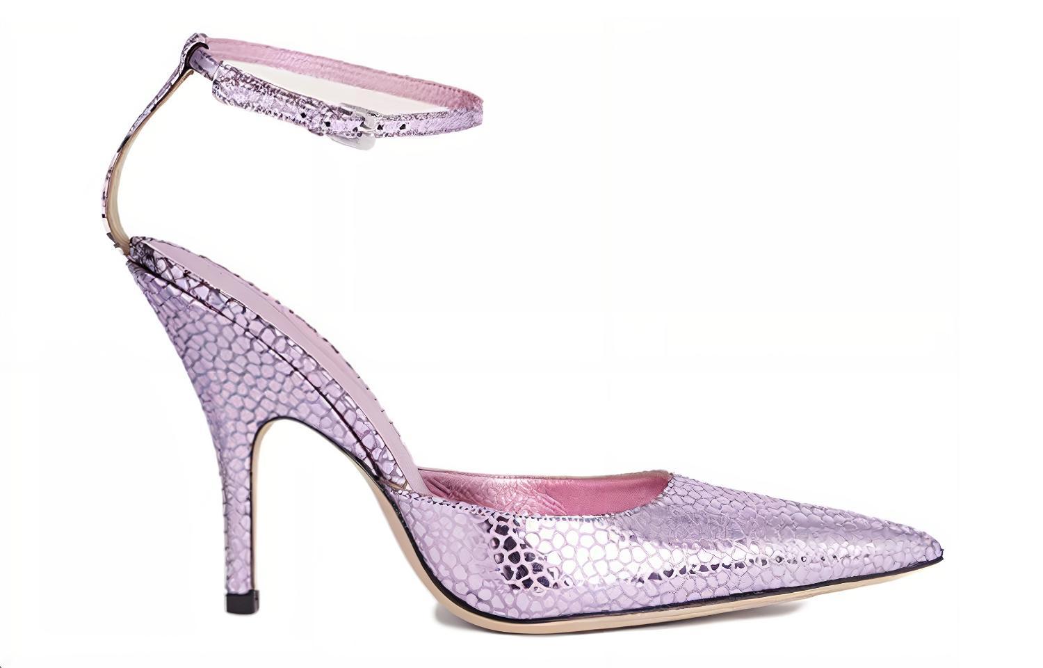 (W) By Far Eliza 'Pink Pointed Buckle Stiletto' 圖 2