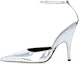 Buy (W) By Far Eliza 'Silver Buckle Stiletto' Tumit Tinggi Perak 22CRJNBLGRL-152733