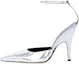 Buy (W) By Far Eliza 'Silver Buckle Stiletto' Tumit Tinggi Perak 22CRJNBLGRL-152733