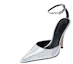 Lookbook (W) By Far Eliza 'Silver Buckle Stiletto' Tumit Tinggi Perak 22CRJNBLGRL-152733