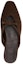Shop (W) By Far Finn 'Brown Suede Open-Heel Flats' - Kasut Rata Tumit Terbuka Coklat Suede. 23PFFNNFBERU