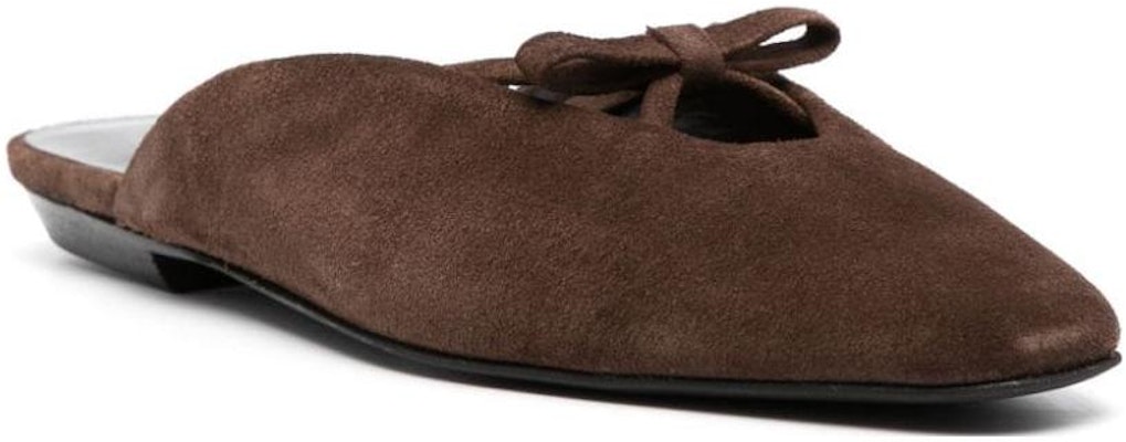 (W) By Far Finn 'Flats de Ante Marrón con Tacón Abierto' 23PFFNNFBERU Order (W) By Far Finn 'Flats de Ante Marrón con Tacón Abierto' 23PFFNNFBERU