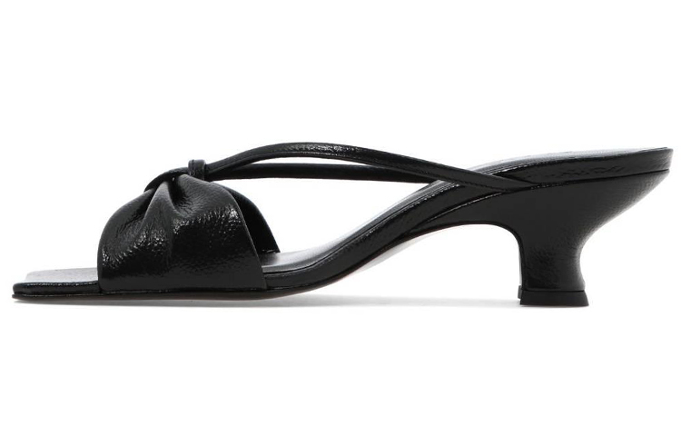 (W) By Far Freya Sandal 'Black Leather Fashion'