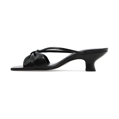 (W) By Far Freya Sandal 'Black Leather Fashion'